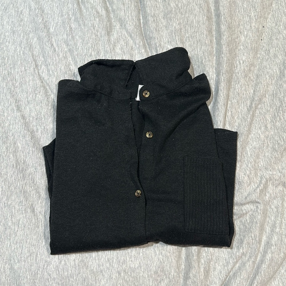 Cropped black sweater